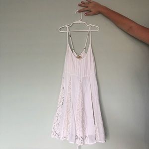 Hollister mini white dress